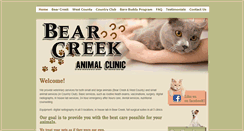 Desktop Screenshot of bearcreekanimalclinic.ca